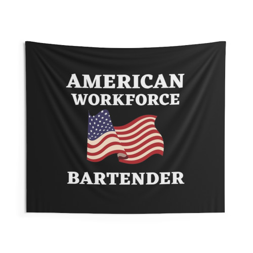 American Workforce Bartender Tapestry
