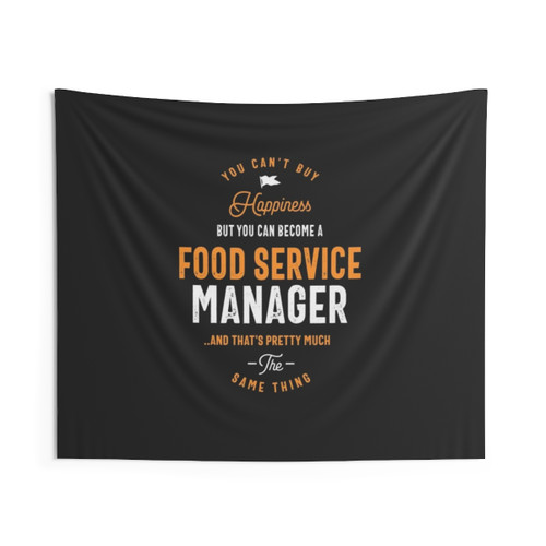 Food Service Manager Tapestry Wall Hanging