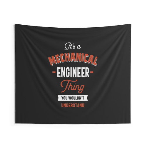 Mechanical Engineer Themed Tapestry Wall Hanging