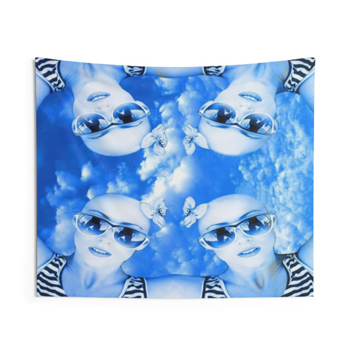 Skydivers Tapestry - Colorful Abstract Wall Hanging