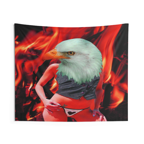 Colorful Phoenix Tapestry Wall Art