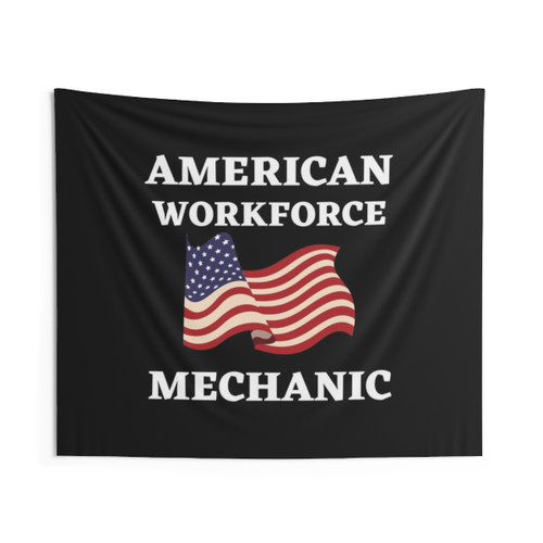 Mechanic American Workforce Tapestry Wall Art