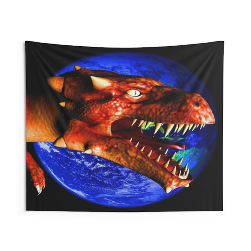 Vibrant Dragon Tapestry for Home Decor