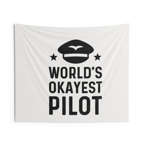 Worlds Okayest Tapestry - Funny Engineer Decor