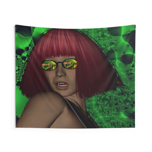 Reflection Tapestry - Vibrant Fantasy Wall Hanging