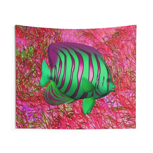 Psychedelic Fish Tapestry - Vibrant Wall Decor