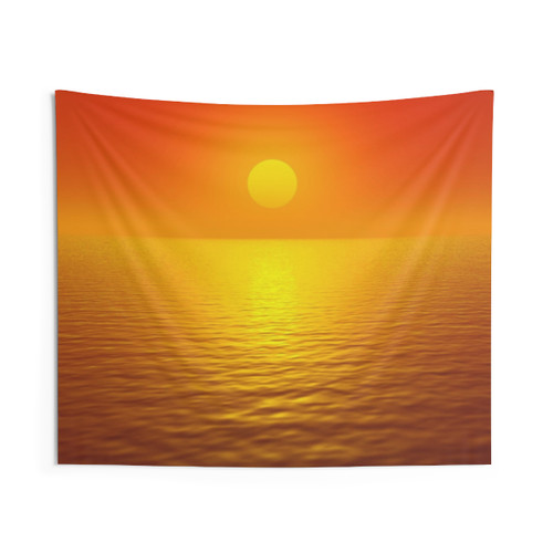 Sunset Reflection Tapestry - Abstract Wall Art