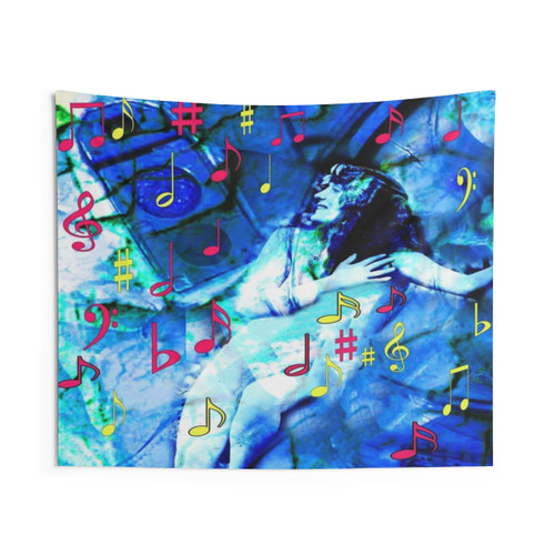 Vintage Abstract Radio Magic Tapestry Wall Hanging