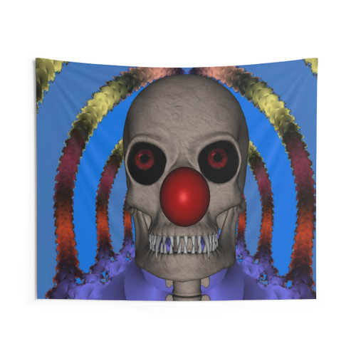Skeleton Clown Tapestry - Spooky & Trendy Wall Art