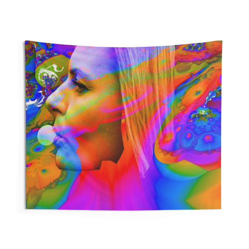 Colorful Bubble Gum Pattern Tapestry Wall Hanging
