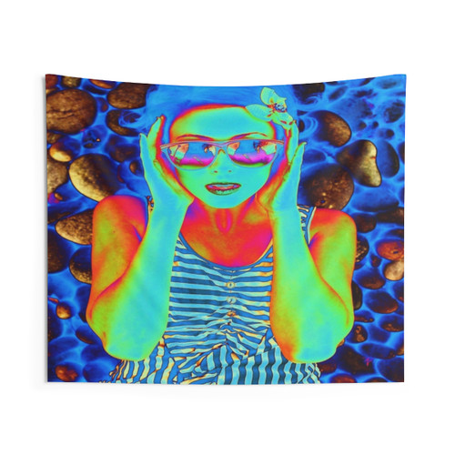 Vibrant Music Festival Tapestry