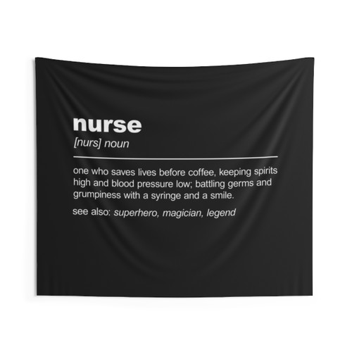 Funny Nurse Definition Graduation Tapestry