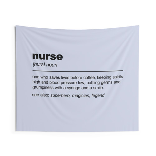 Funny Nurse Definition Graduation Tapestry