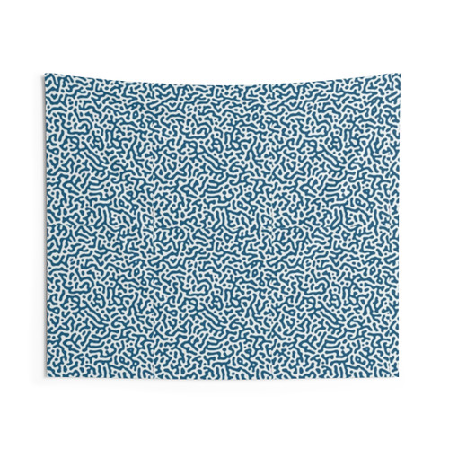 Blue Pattern Tapestry Wall Art