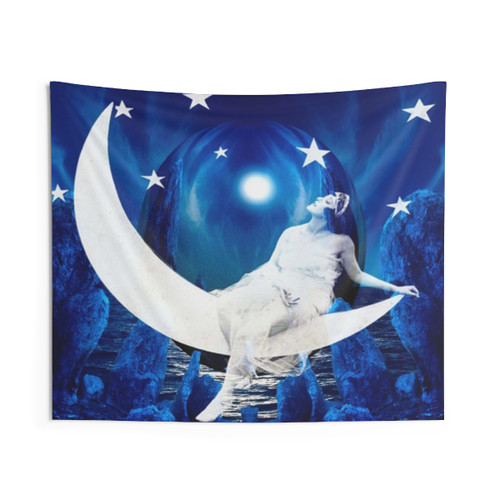 Captivating Moon Starlight Tapestry