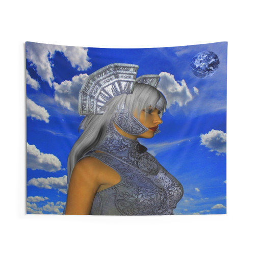 Sky Warrior Fantasy Tapestry