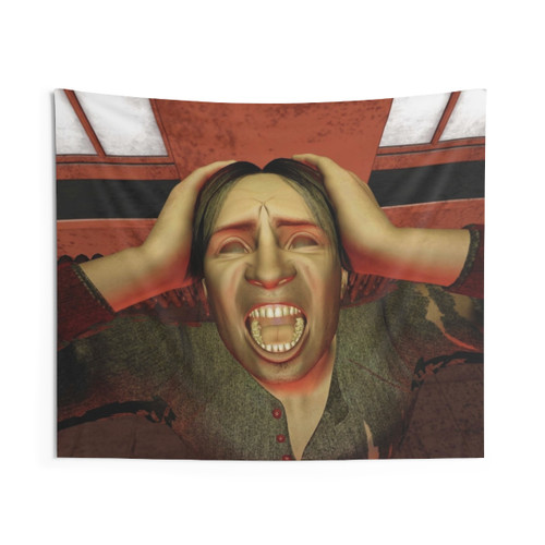 Primal Scream Tapestry - Surreal Fantasy Wall Art