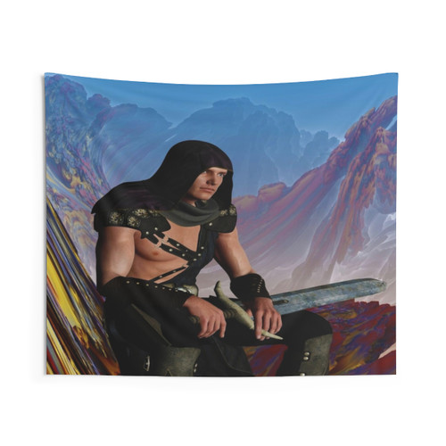 Lost Knight Fantasy Tapestry