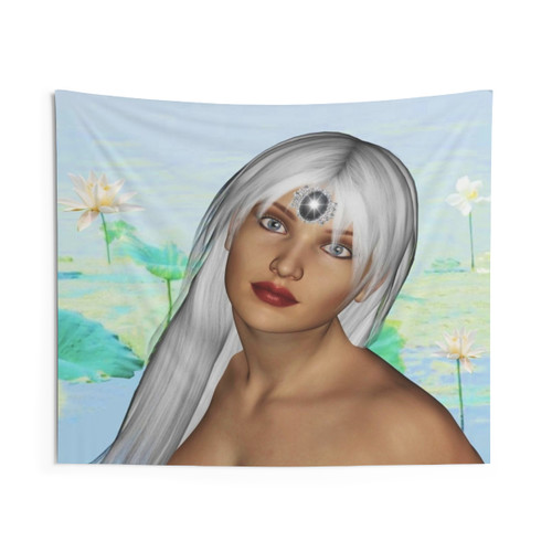 Colorful Lily Pond Tapestry