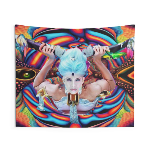 Psychedelic Astral Plane Tapestry - Colorful Cosmic Wall Hanging
