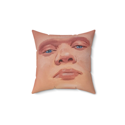 Smug Erling Haaland Face Pillow