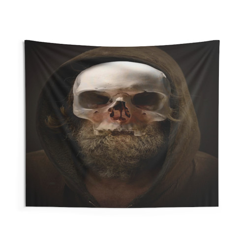 Passage of Time Skull Tapestry