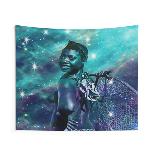 African Star Hunter Tapestry Wall Decor