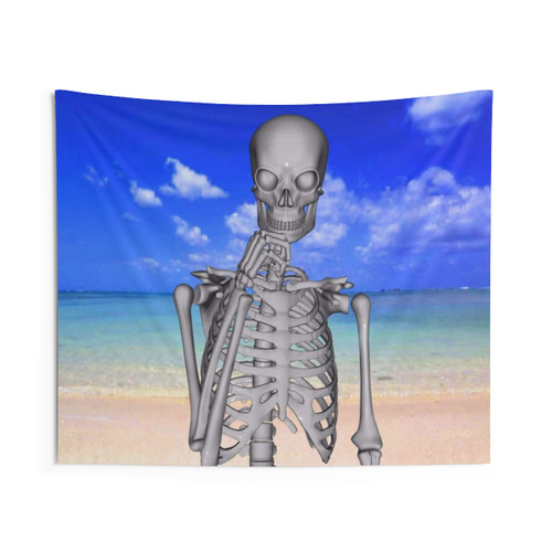Robinson Crusoe Bones Tapestry Wall Art