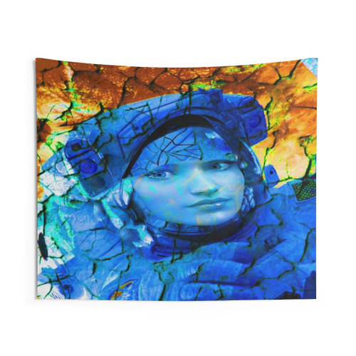 Astronaut Disintegration Tapestry - Sci-Fi Art Wall Hanging