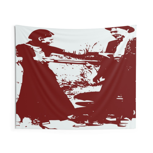 Bonnie and Clyde Themed Tapestry Wall Hanging