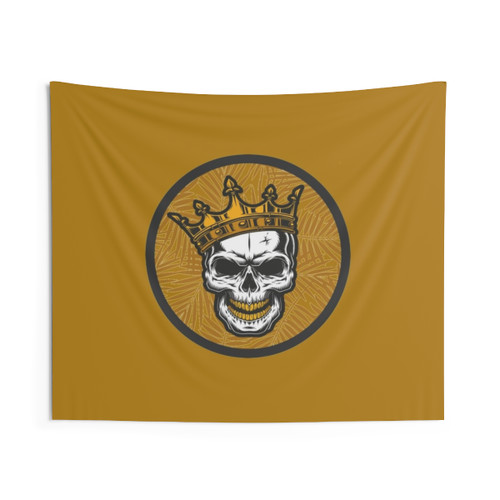 Gold Skull Tapestry - Decorative Wall Art