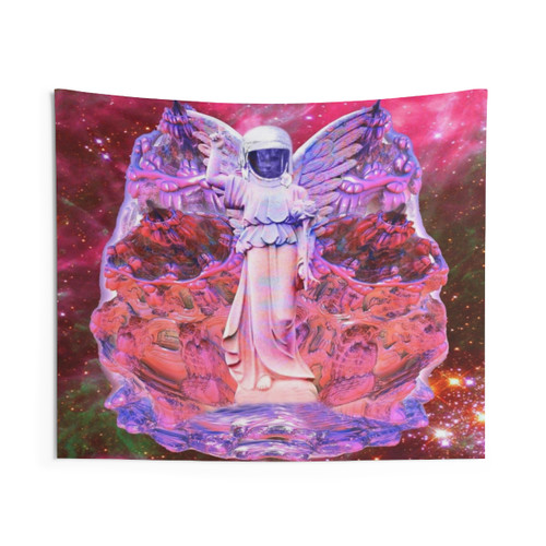 Cosmic Angel Tapestry - Sci-Fi Home Decor