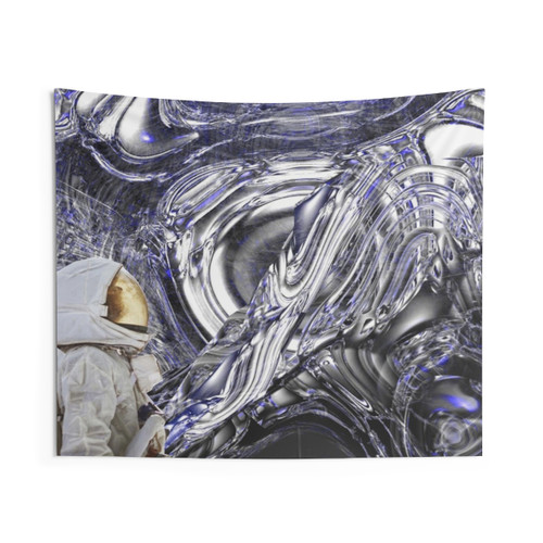 Colorful Abstract Floral First Contact Tapestry