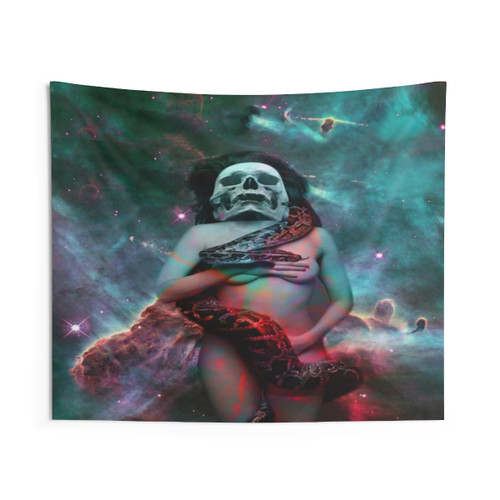 Cosmic Snake Dance Abstract Tapestry