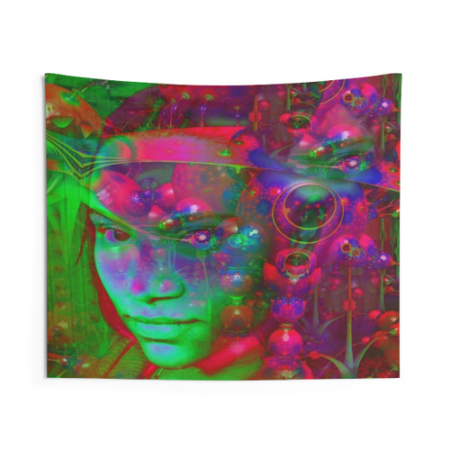 Fantasy Rain Forest Tapestry - Colorful Abstract Wall Art