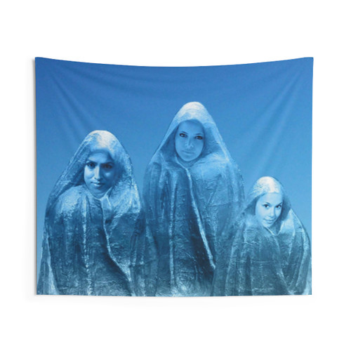 Ice Blue Sky Fantasy Tapestry Wall Art