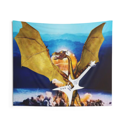 Atomic Dragon Tapestry - Fantasy Wall Art