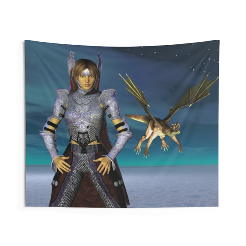 Vibrant Pet Dragon Tapestry