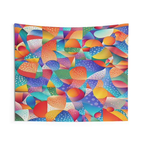 Sunset Ocean Waves Tapestry - Colorful Boho Wall Hanging