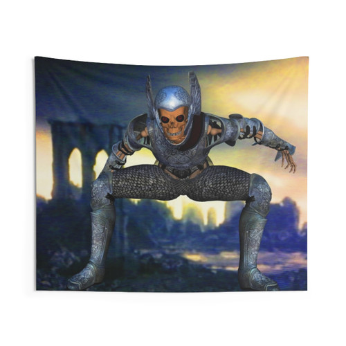 Skull Apocalypse Tapestry - Sci-Fi Fantasy Art Print