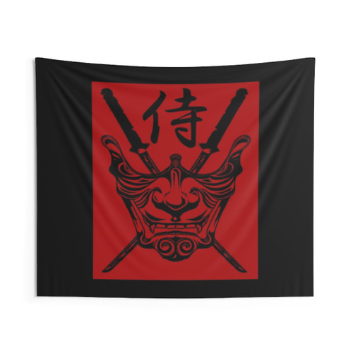 Samurai T-Shirt Tapestry - Vintage Japanese Warrior Design