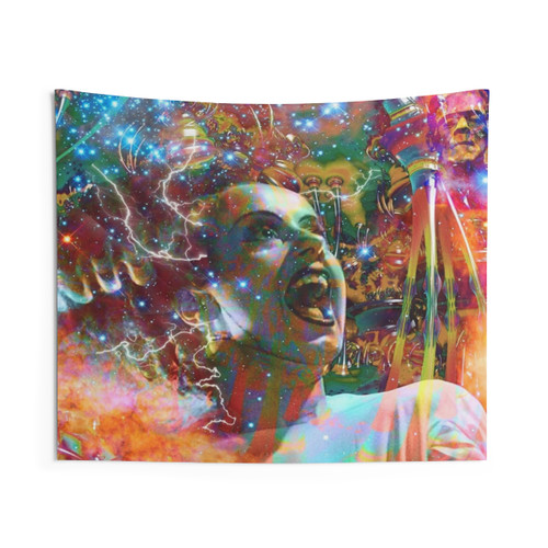 Bride of Frankenstein Tapestry - Retro Horror Movie Wall Art