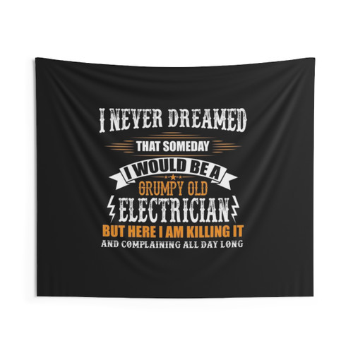 Funny Electrician Tapestry Wall Hanging