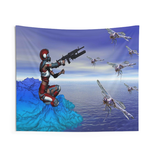 Alien Planet Tapestry - Cosmic Boho Wall Decor