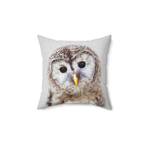 Colorful Owl Nursery Pillow for Kids
