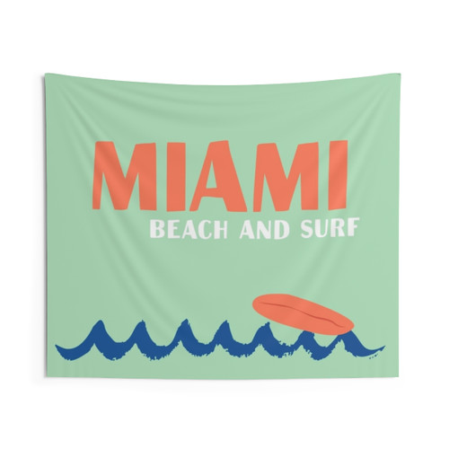 Miami Beach and Surf Tapestry - Famous Vacation Places