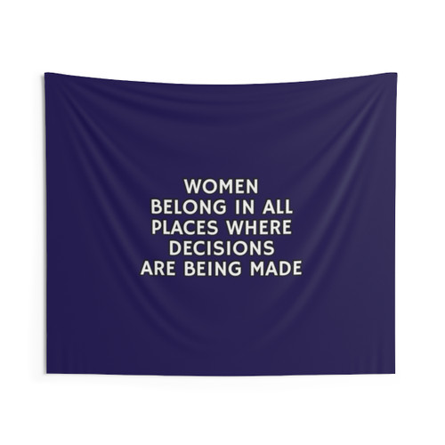 Women Belong Feminist Tapestry Wall Hanging