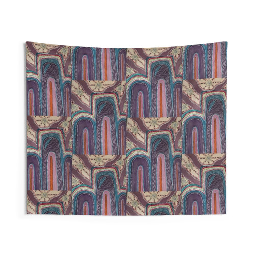 Mountains to Meeting Places Tapestry - Scenic Wall Hanging