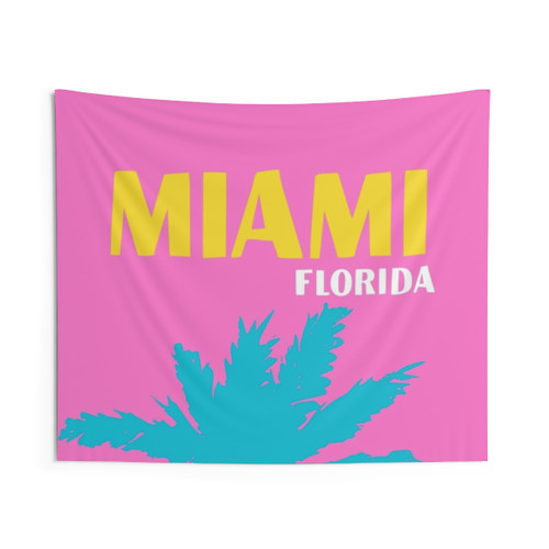 Miami Florida Palm Tree Tapestry for Wall Decor