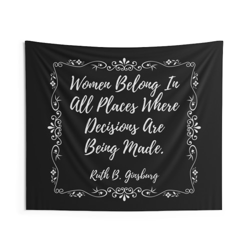 Women Belong Everywhere Inspirational Tapestry
